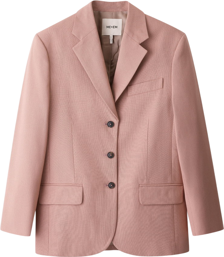 ME + EM Pink Intelligently Oversized Jacket UK 12