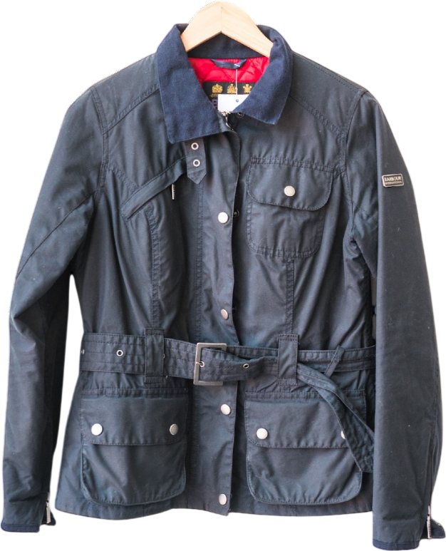 Barbour Dark Navy Blue Padded Softshell Jacket UK 10
