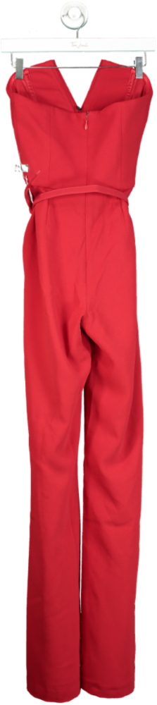 Nadine Merabi Red Jumpsuit UK 8