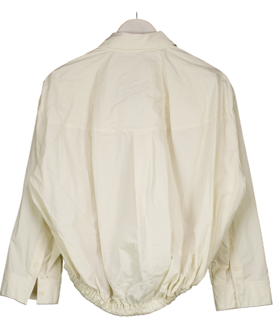 ZARA Cream Zw Collection Pocket Shirt UK M