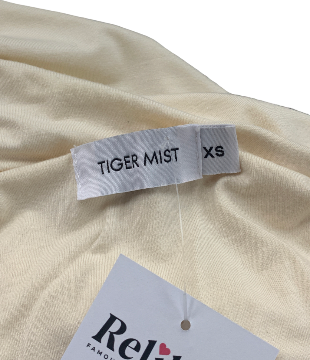 Tiger Mist Cream Crop Top UK XS