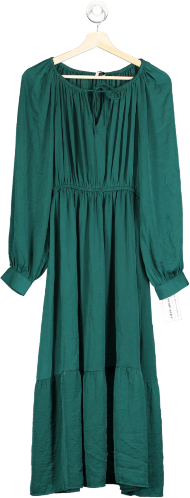 TU Green Long Sleeve Midaxi Dress UK 8