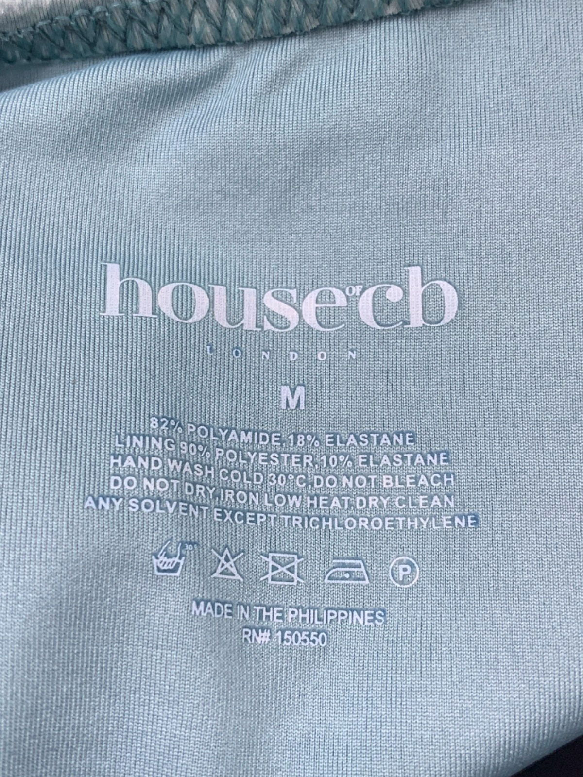 House of CB Blue Paisley Lingerie Set UK M