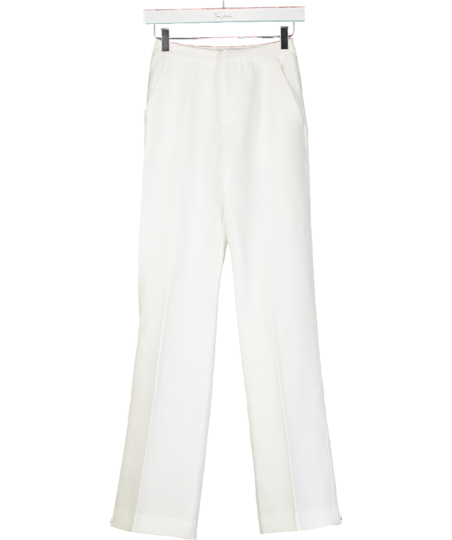 BOA White Effortless Wide Leg Trousers UK XS