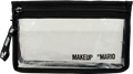 BY MARIO Black Clear Zip Makeup Bag One Size