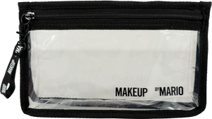 BY MARIO Black Clear Zip Makeup Bag One Size