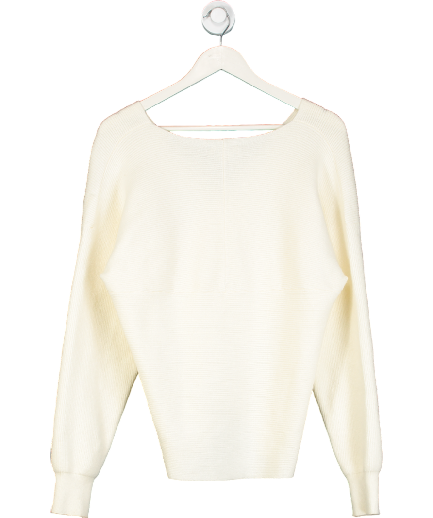 Jovonna London Cream Anita Crossover Jumper UK S/M