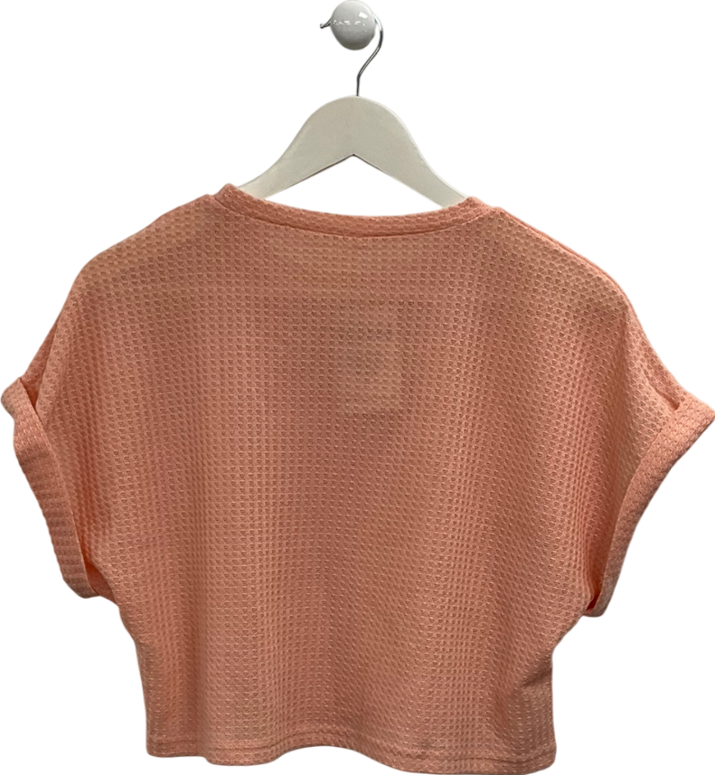 Orange Textured Loose Tee UK L