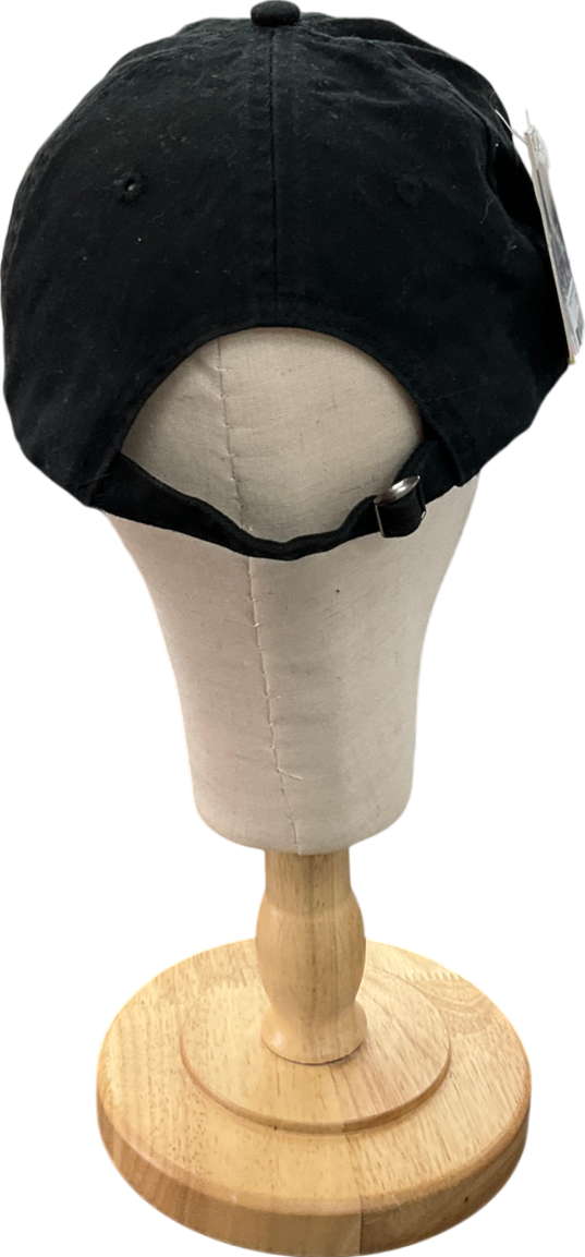 Missguided Black Denim Pierced Peak Cap One Size