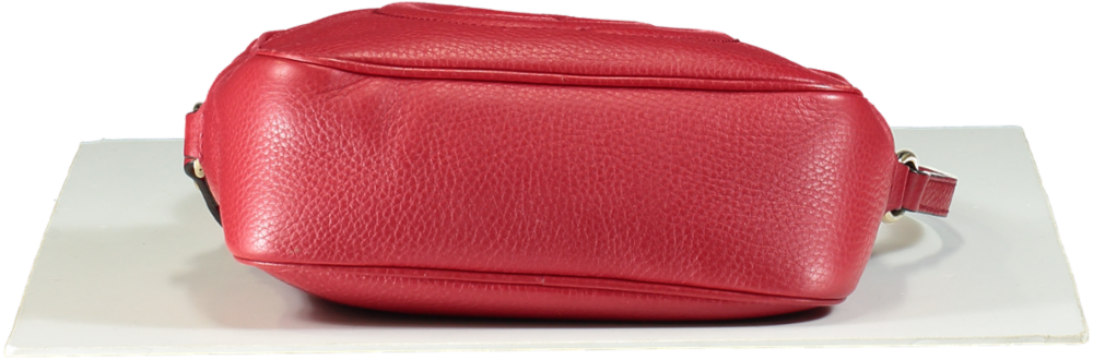 GUCCI Red Soho Disco Leather Bag One Size