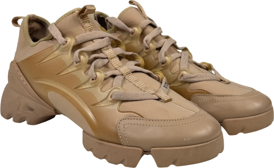 Dior D-connect Sneaker Nude Technical Fabric UK 7 EU 40 👠