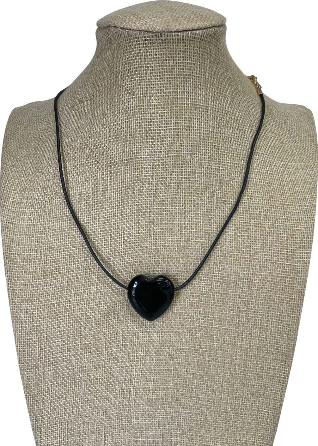 pilgrim Stay Black Agate Necklace Gold-plated