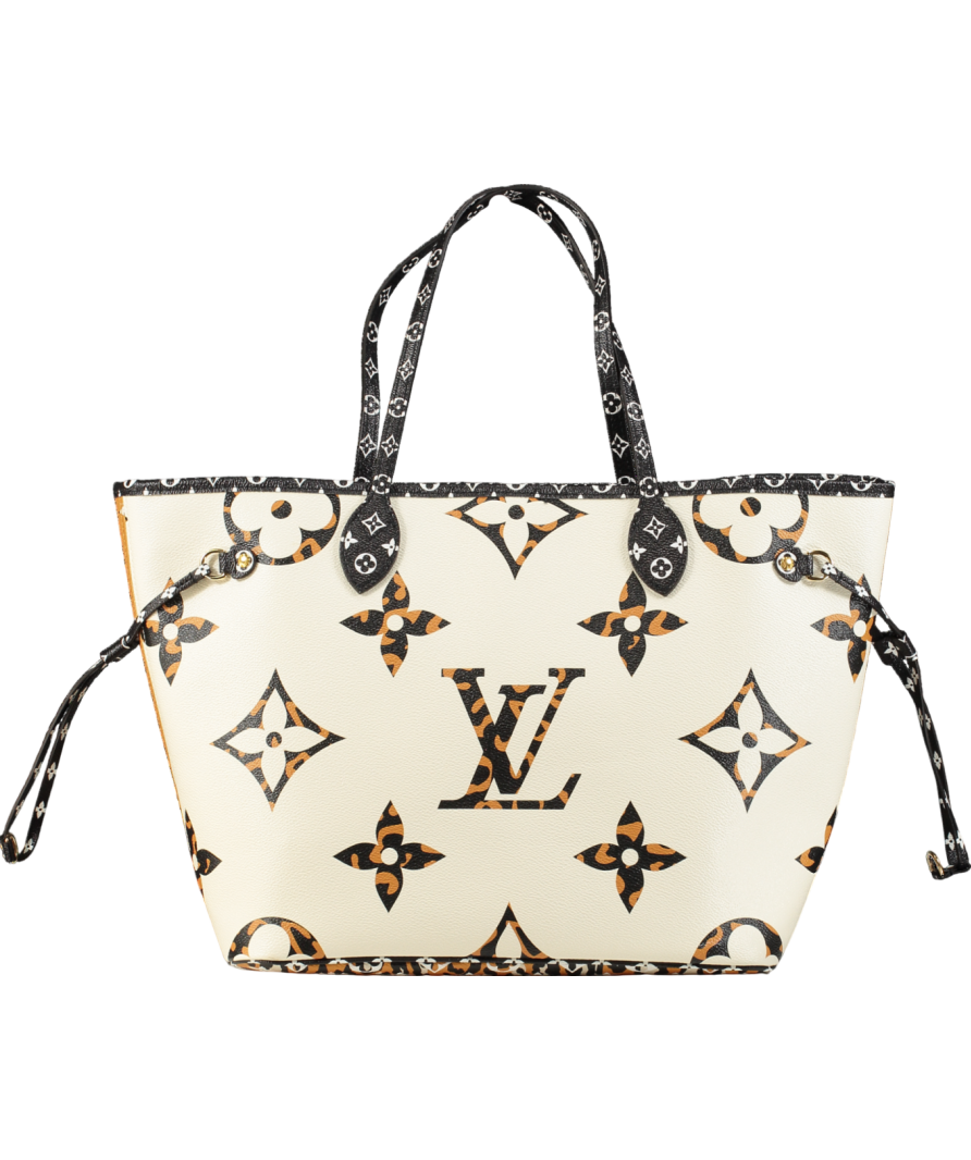 Louis Vuitton Ltd.edition Jungle Neverfull Mm Ivory/ Multicoloured Handbag
