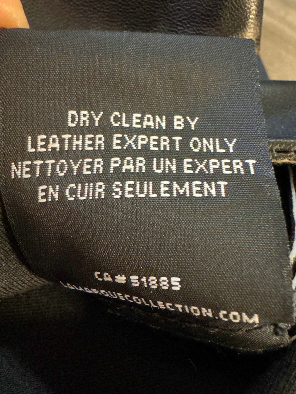 Lamarque Black Annais Leather Shorts UK S