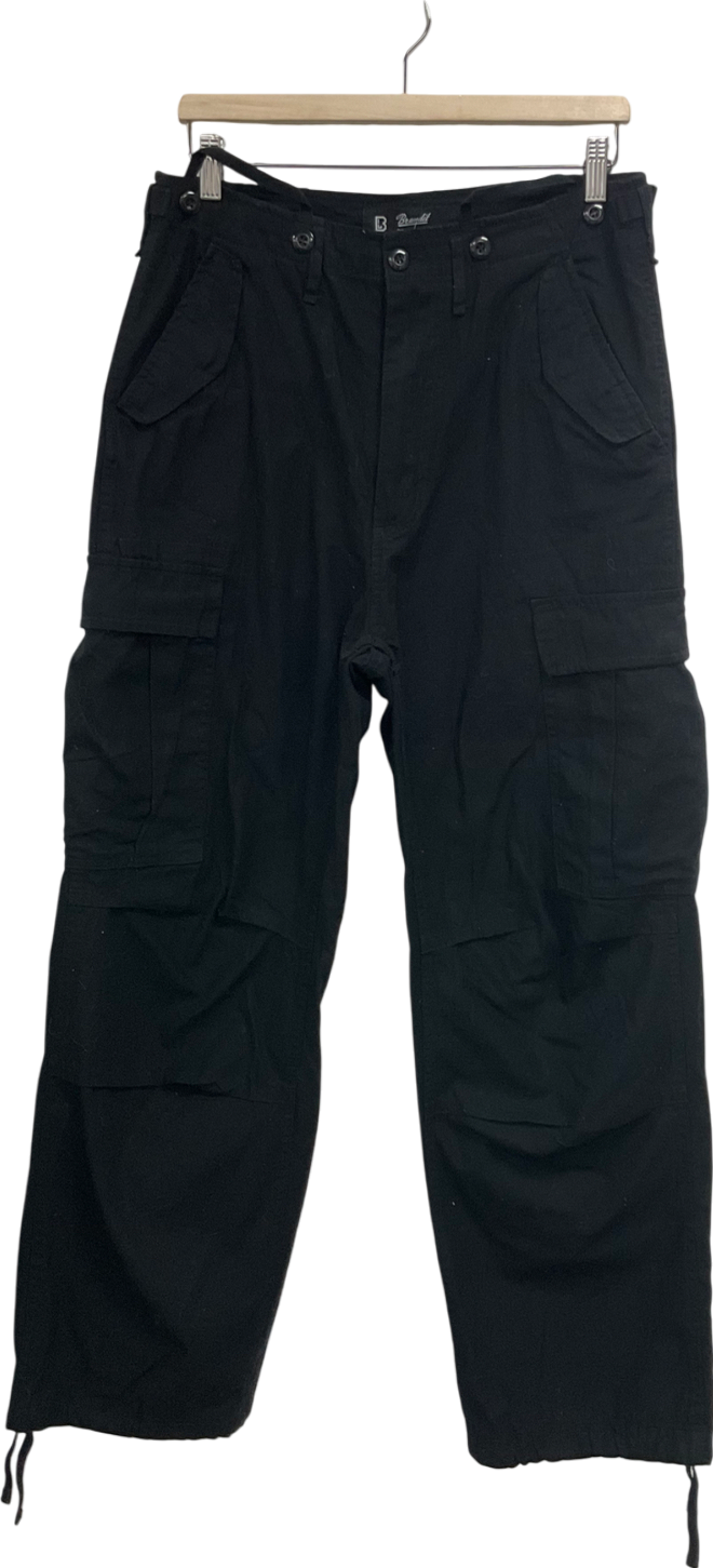Brandit Black Cargo Trousers UK S