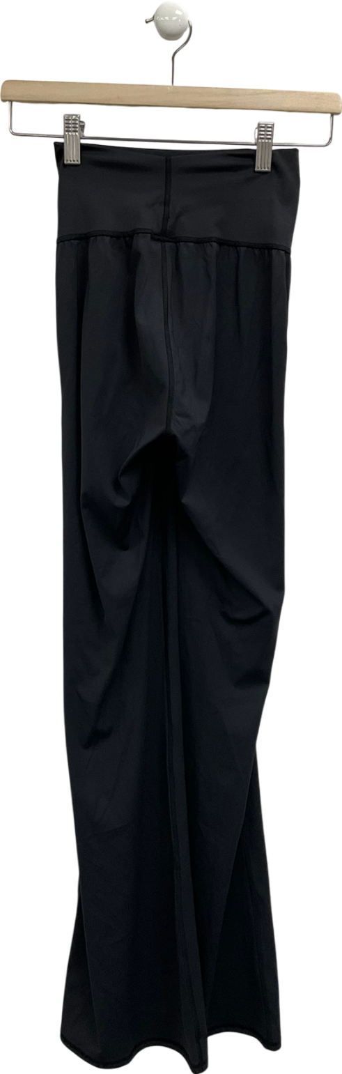 gymshark Black Crossover Tall Flared Leggings UK S