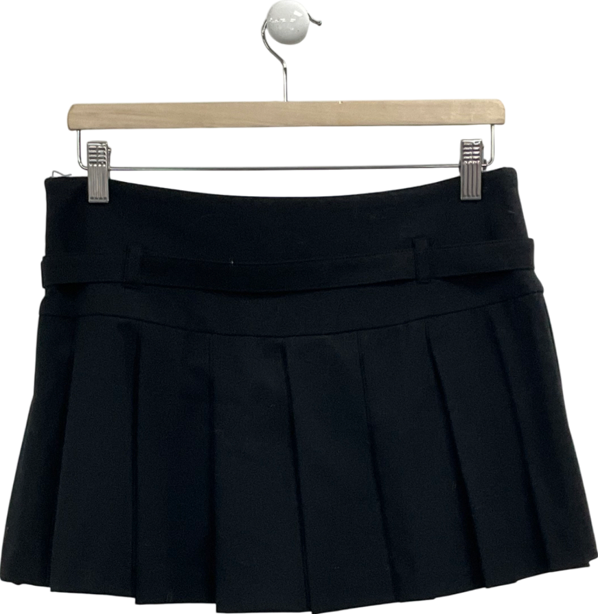 ZARA Black Pleated Skort UK M