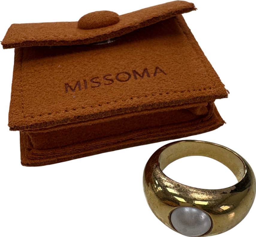 Missoma 18k Gold Vermeil Mother Of Pearl Ring