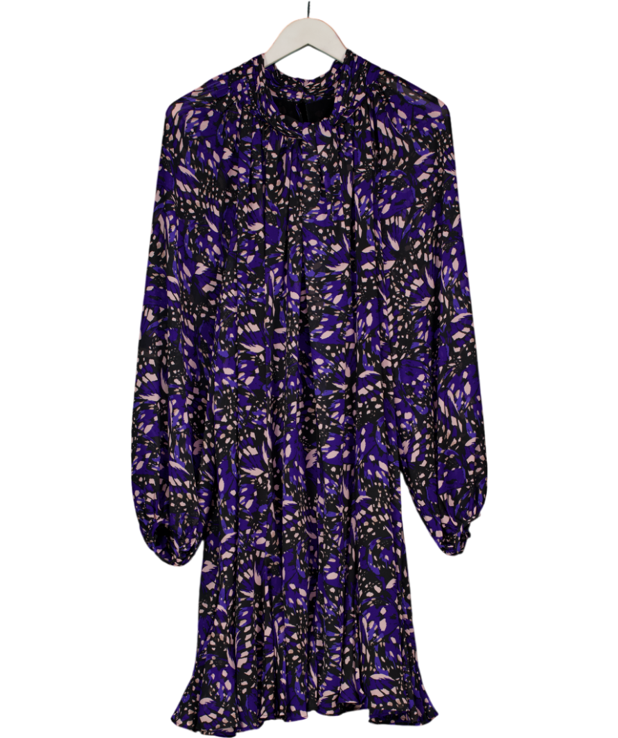 Phase Eight Blue Aleka Abstract Swing Mini Dress UK 24