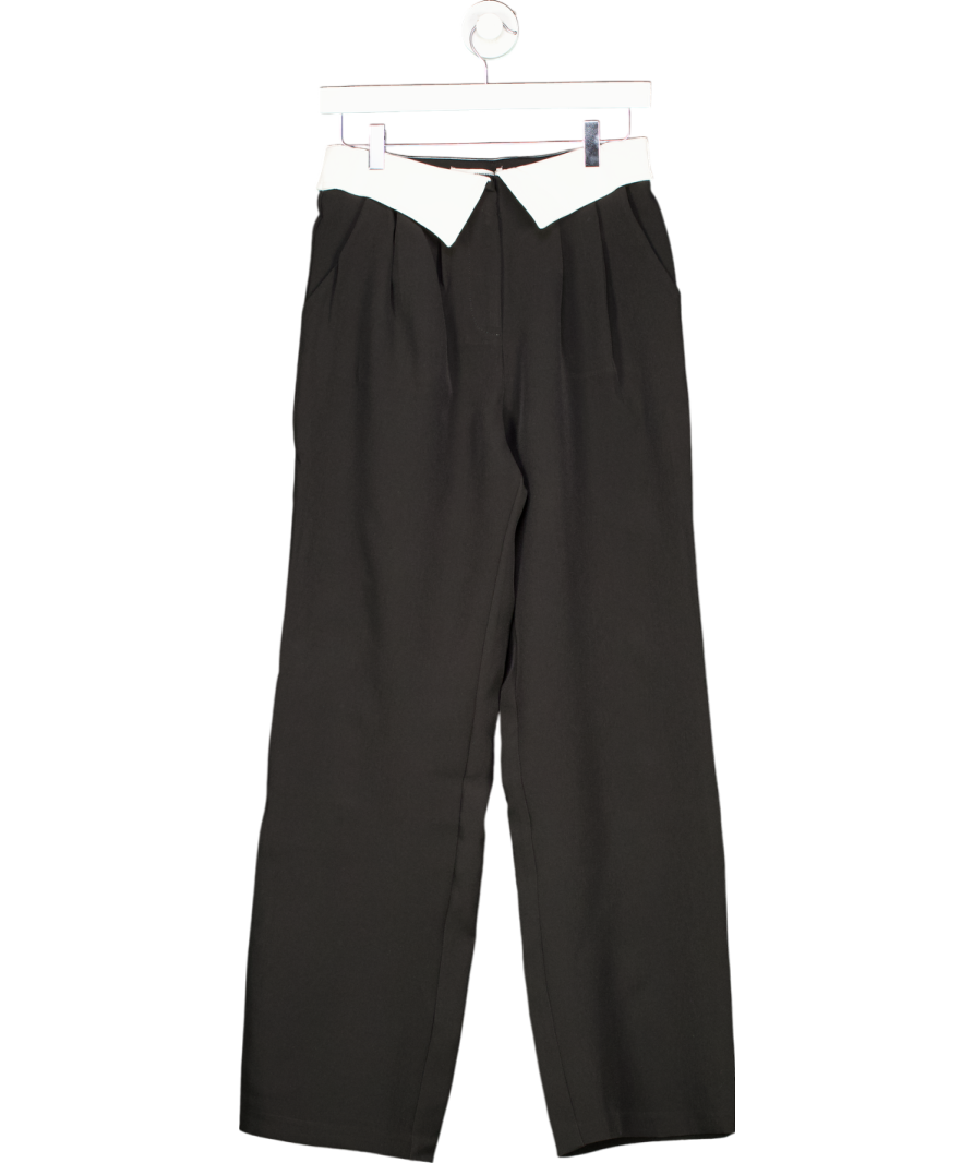 4th & Reckless Black Exposed Waistband Trouser - Nadia UK 8