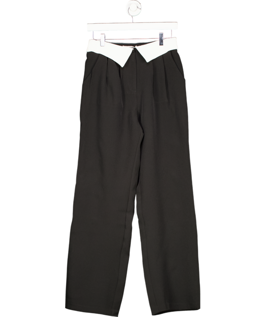 4th & Reckless Black Exposed Waistband Trouser - Nadia UK 8