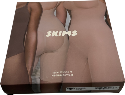 SKIMS Beige Seamless Sculpt Mid Thigh Bodysuit - Mica UK XL