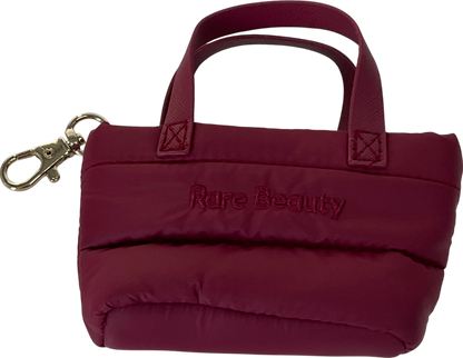 Rare Beauty Pink Mini Puffy Tote Keychain - Merlot Bag Charm