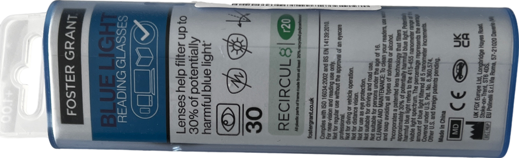 Foster Grant Elm Lenses Reading Glasses Brown +1