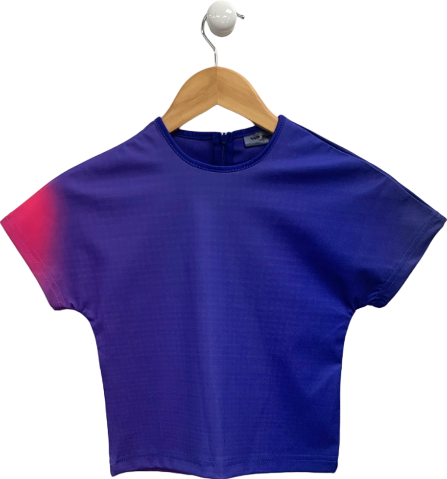 WMNS Blue Short Sleeve Top UK XS