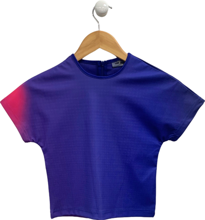 WMNS Blue Short Sleeve Top UK XS