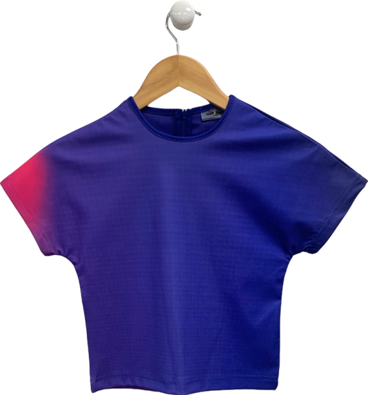 WMNS Blue Short Sleeve Top UK XS