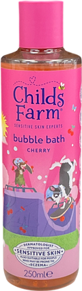 CHILDS FARM Cherry Bubble Bath 250ml Gentle Formula For Kids, Babies & Sensitive Skin 250ml