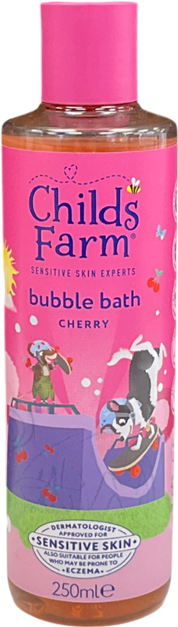 CHILDS FARM Cherry Bubble Bath 250ml Gentle Formula For Kids, Babies & Sensitive Skin 250ml