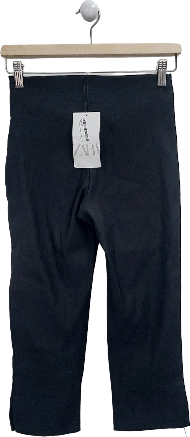 ZARA Black Skinny Capri Pants UK S