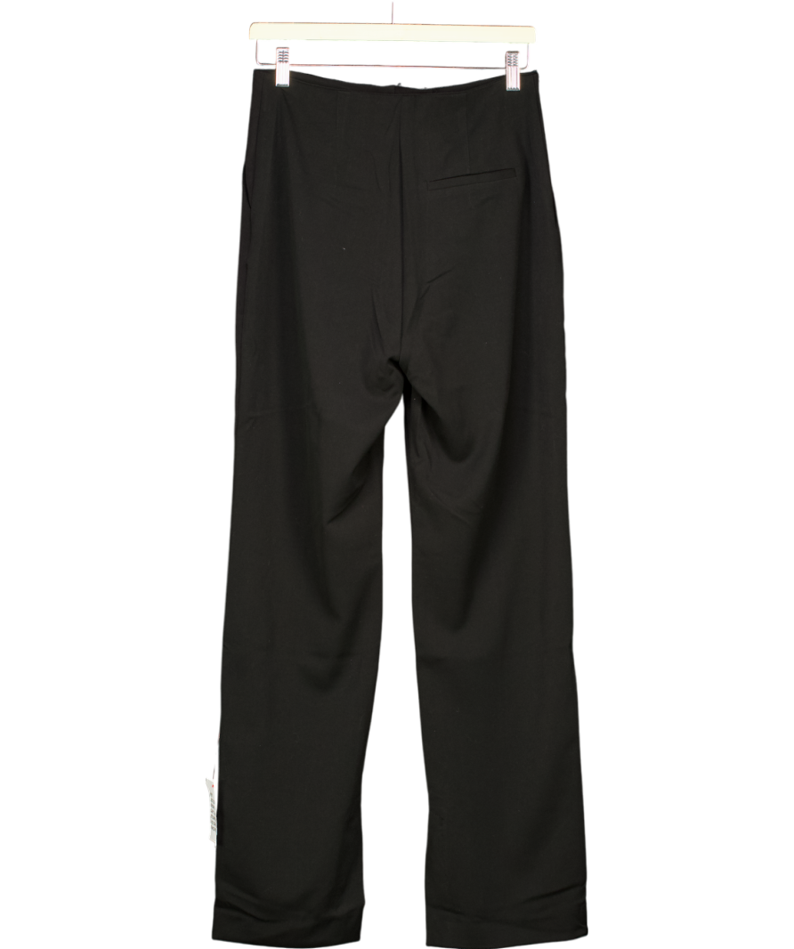 Topshop Black Split Hem Trousers UK 10
