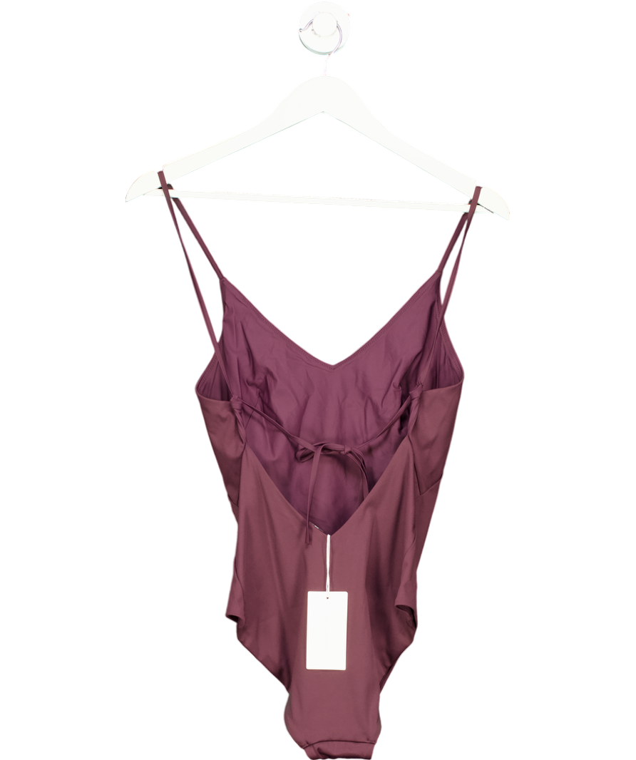 cos Purple Tie Back Swimsuit UK 10