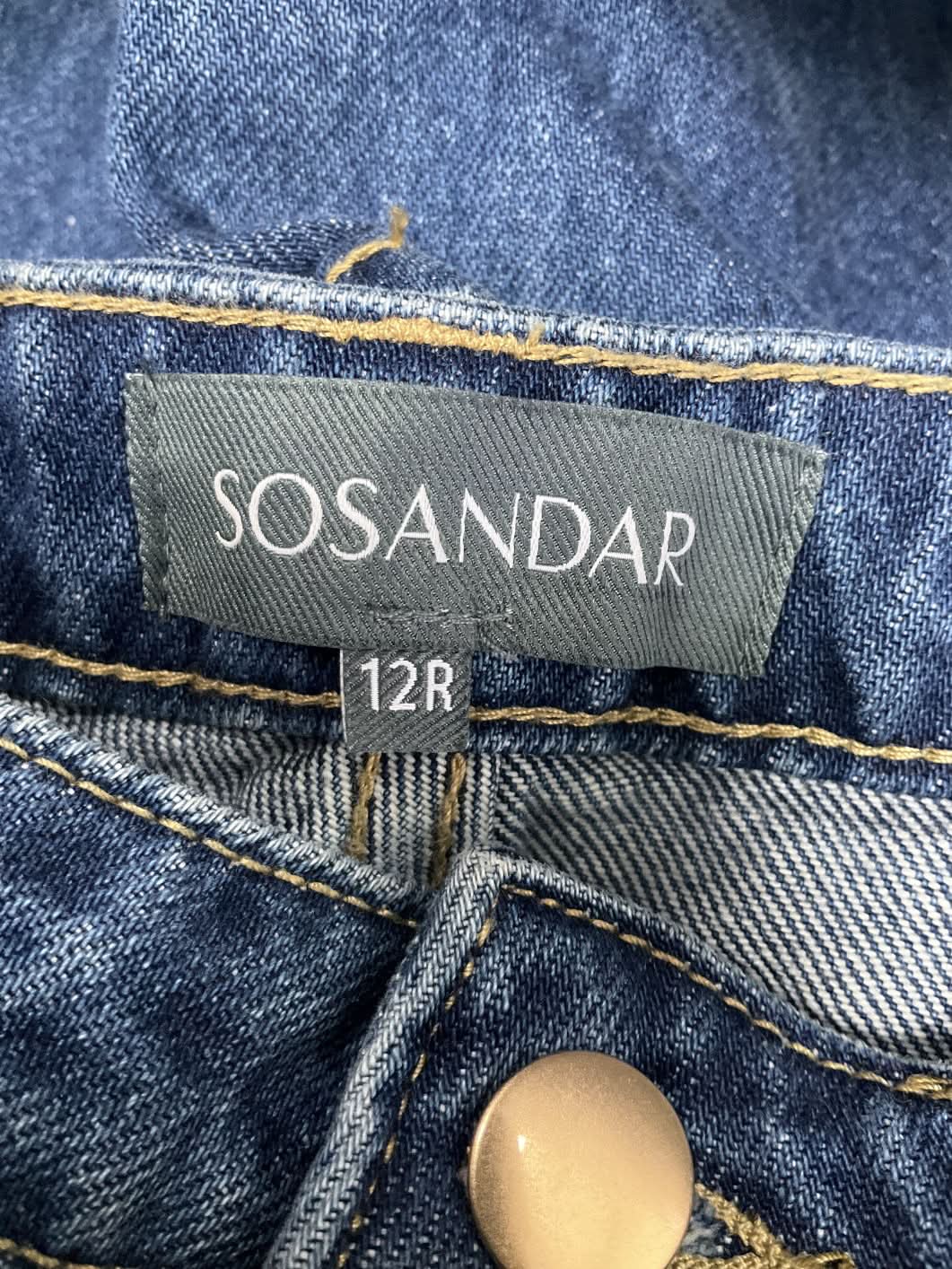 Sosander Blue Wide Leg Jeans UK 12
