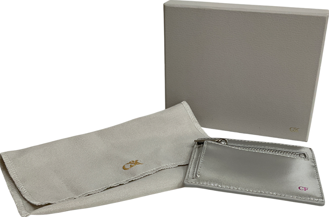 Charles & Keith Carli Metallic Leather Multi-slot Card Holder One Size