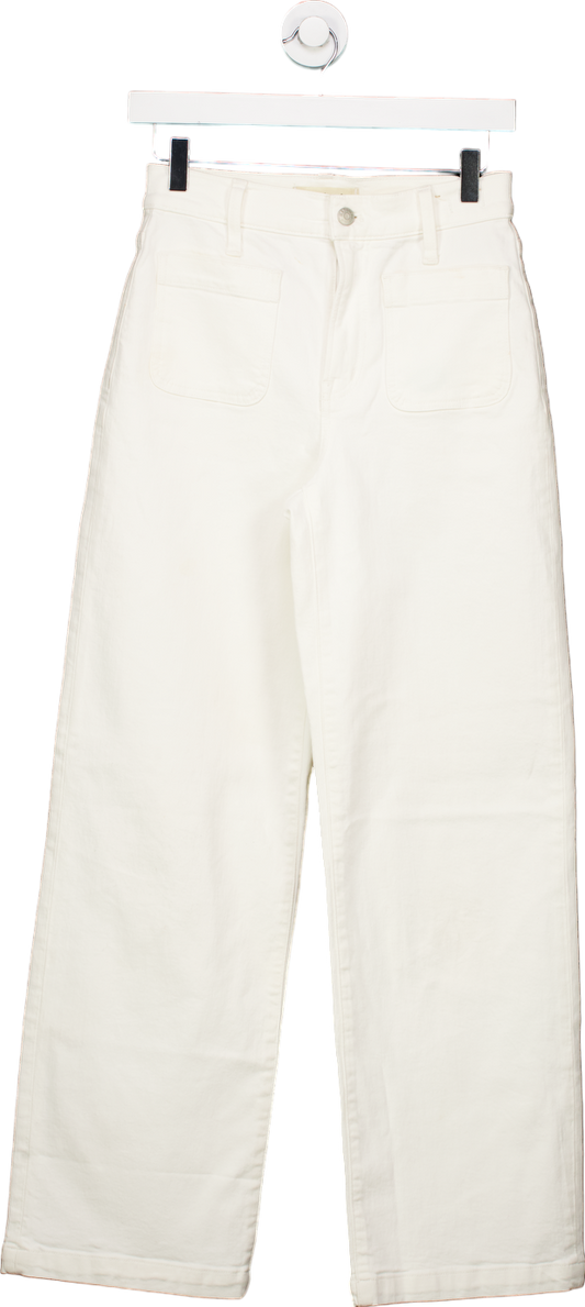 Madewell White The Perfect Vintage Wide-Leg Jean UK 25