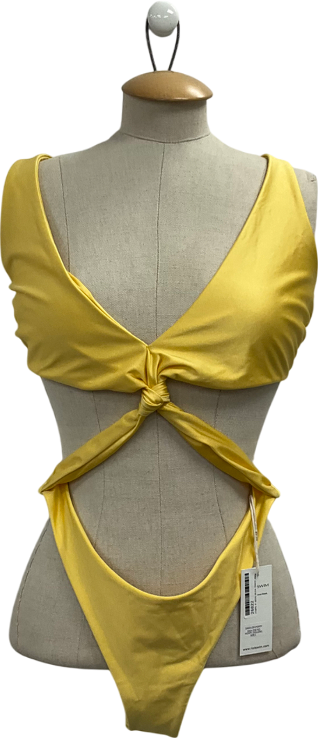riot swim Yellow Dash One Piece- Poppy UK L