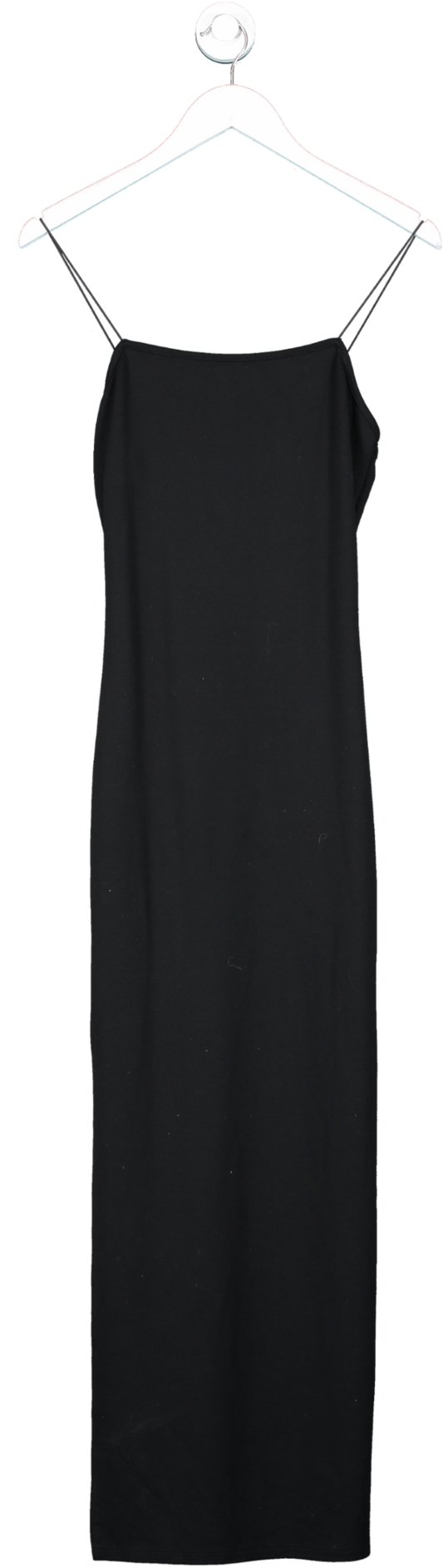 NA-KD Black Paghetti Strap Maxi Dress UK S