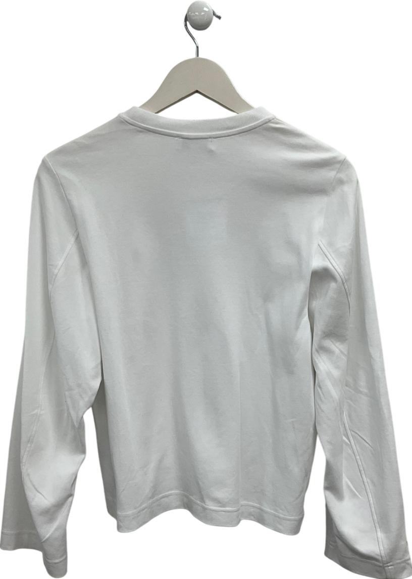 cos White 24/7 Long Sleeve Top UK XS