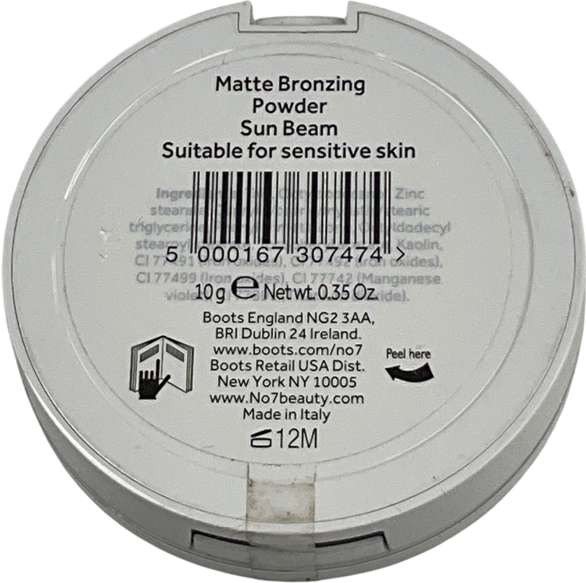 No7 Matte Bronzing Powder Sun Beam Sun Beam 10g