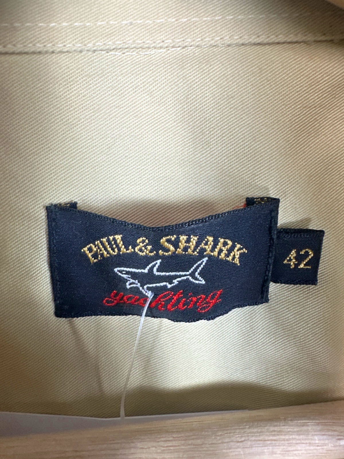 Paul & Shark Beige Short Sleeve Shirt UK XL