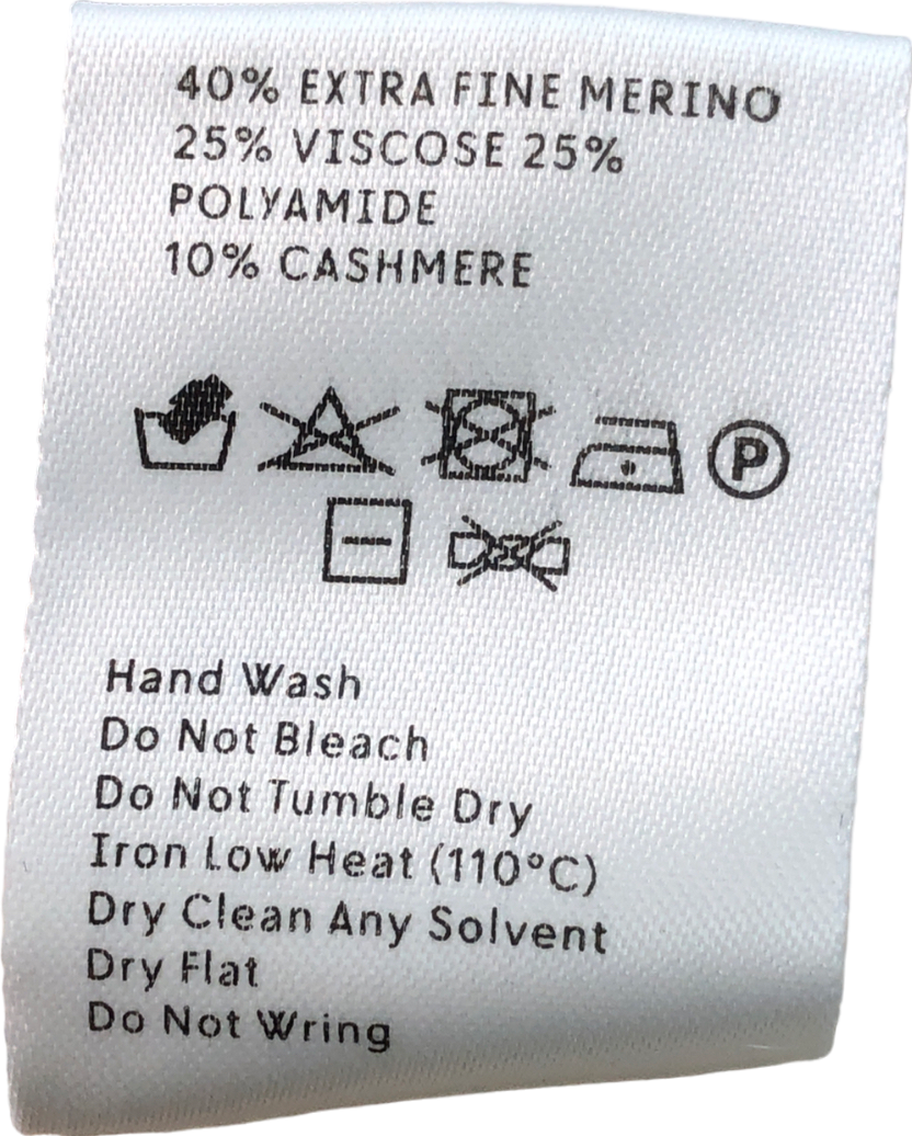 Nanushka Beige Merino/Cashmere Blend High Neck Knitted Dress UK S