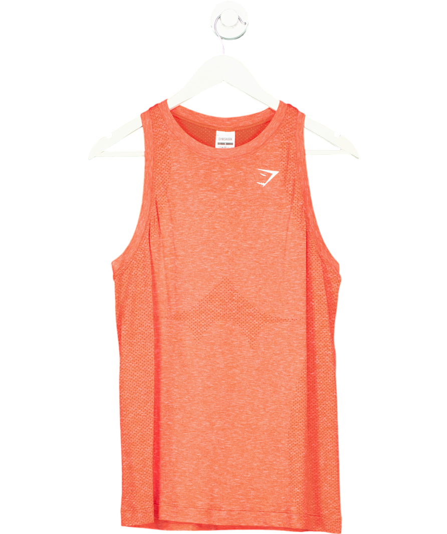 gymshark Orange Vital Training Tank Top UK S