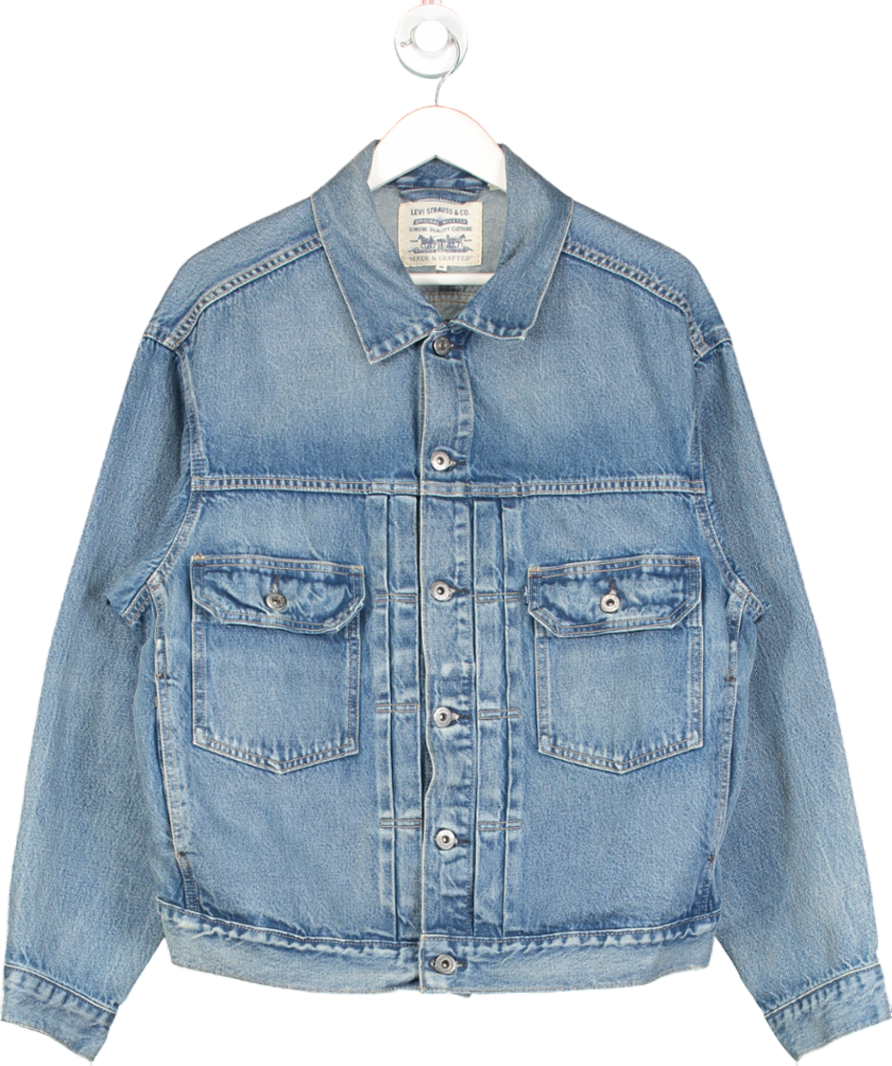 levis Blue Trucker Denim Jacket UK M