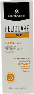 Heliocare 360° Oil-free Gel Sunscreen Protector Original Spf 50 50ml