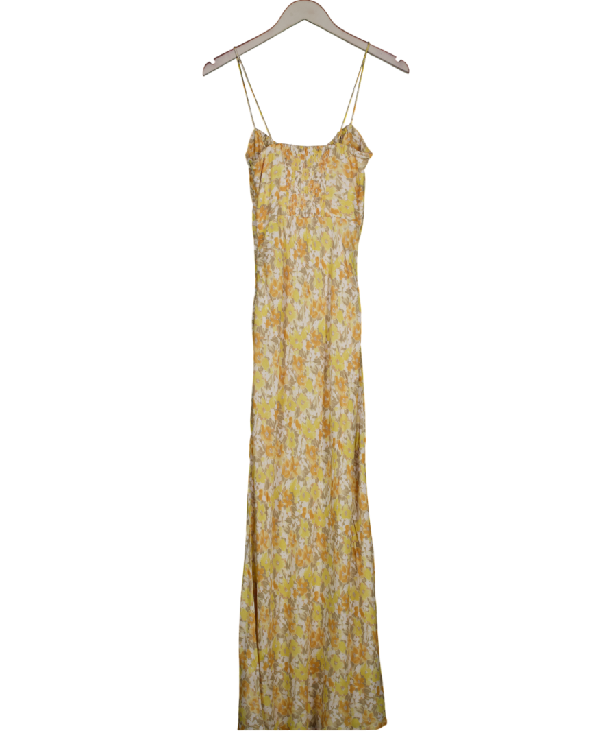 Sisterhood Violet Maxi Slip Dress - Butter Yellow  Fleur UK XS