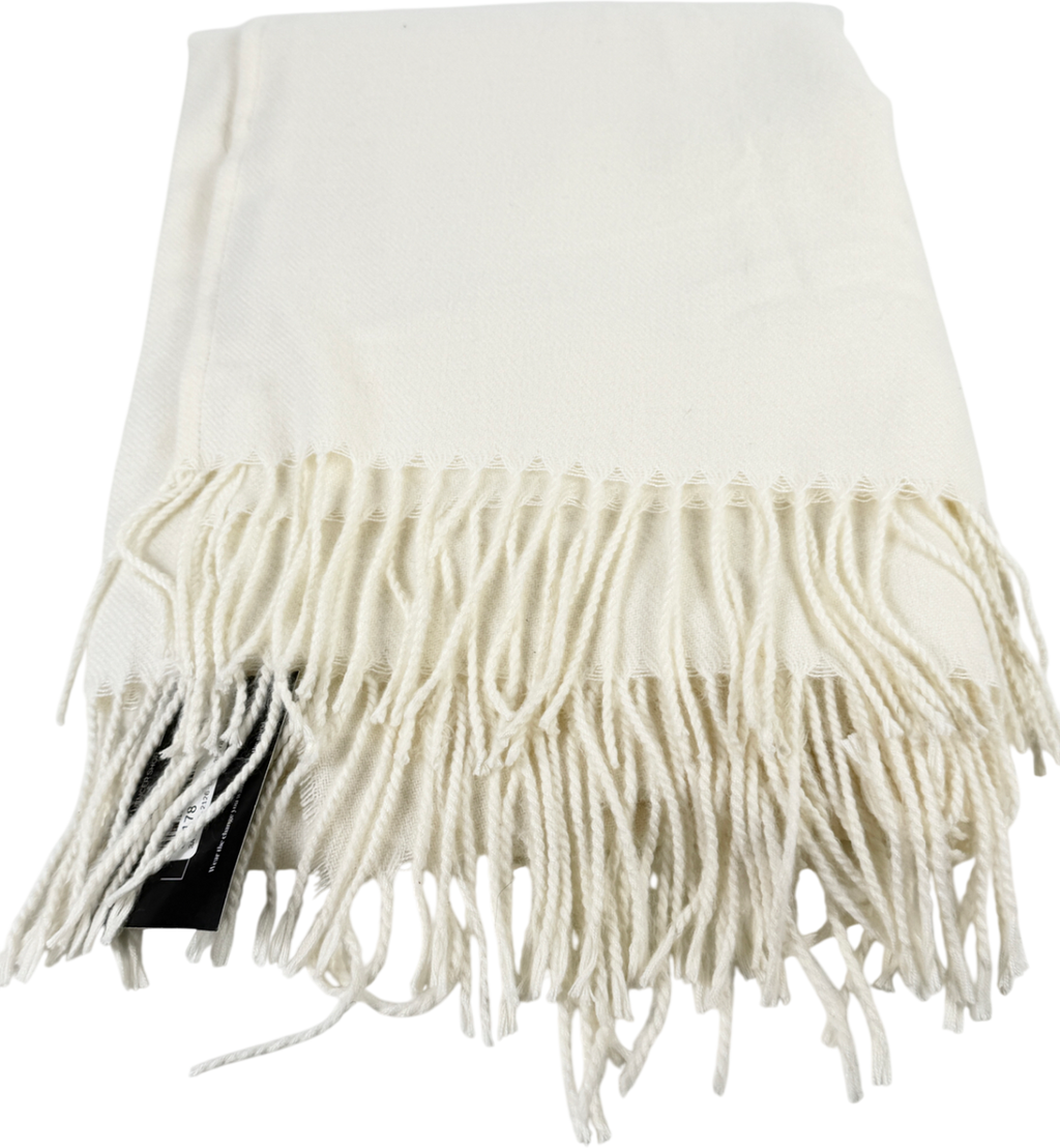 H&M Cream Woven Scarf One Size